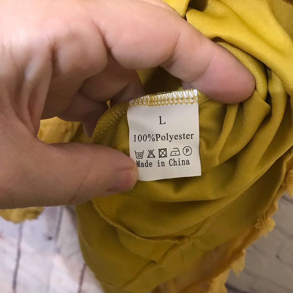 Mellow Yellow Polka Dot Dress - Picture 9 of 9